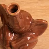 Сосуд для масла &laquo;Слон&raquo;, 7.5&times;9.5&times;14 см, керамика, коричневый