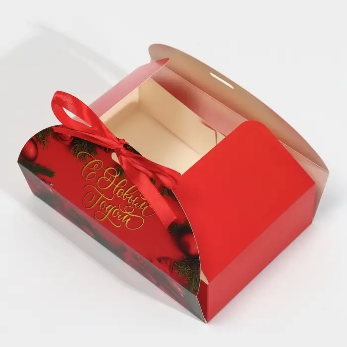 Коробка новогодняя складная &laquo;Новогоднее фото&raquo;, 22 х 15 х 6 см, Новый год