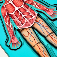 Обучающий набор &laquo;Тело человека&raquo;, рамка-вкладка и книга с наклейками