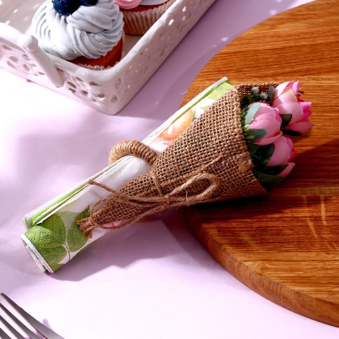 Топперы для торта &laquo;С днём рождения&raquo; 1 шт., кольцо для салфеток 1 шт., МИКС