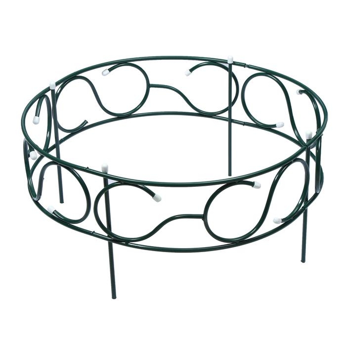 Грядка оцинкованная, 70 &times; 70 &times; 30 см, зелёная, &laquo;Декоративная&raquo;