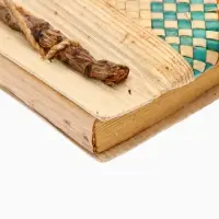 Блокнотик плетёный, 48 листов, 14&times;18&times;2 см, красно-синий-зелёный