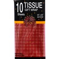 Бумага упаковочная тишью, &laquo;Шарм&raquo;, винный, 50 см &times; 70 см 17 грамм