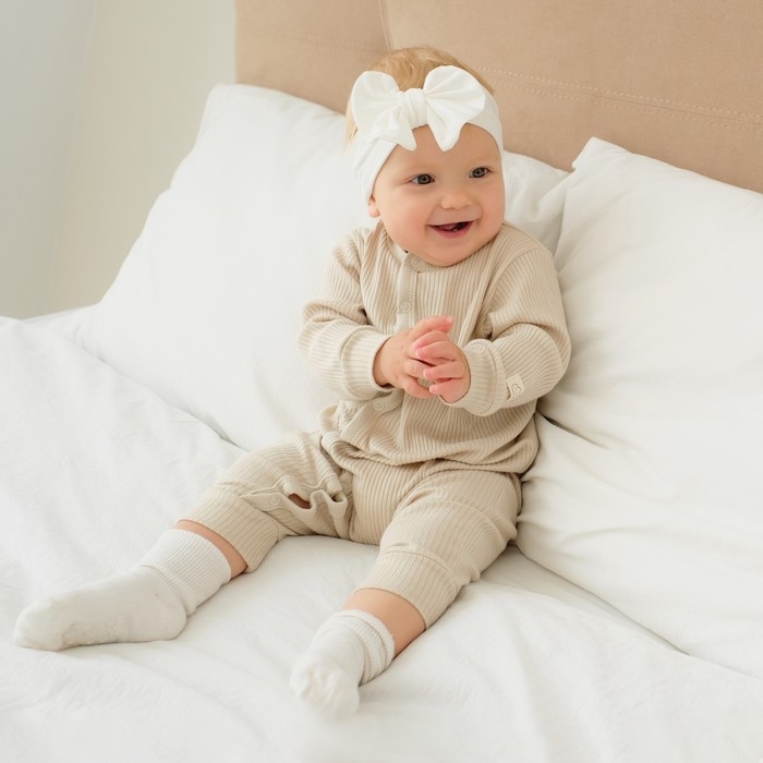 Комбинезон Крошка Я, BASIC LINE, рост 80-86 см, цвет молочный Комбинезон Крошка Я, BASIC LINE, рост 80-86 см, цвет молочный