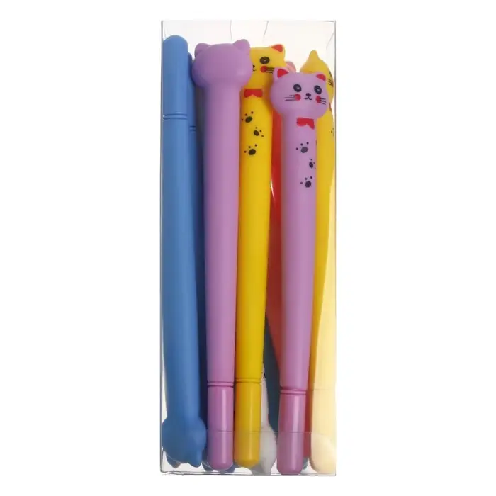 Ручка гелевая - прикол, цвет МИКС &laquo;Котик&raquo;