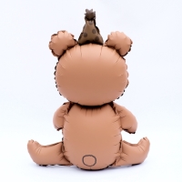 Воздушный шар фольгированный 23" &laquo;Мишка с тортом&raquo;, фигура