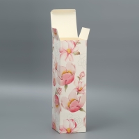 Коробка подарочная складная, упаковка, &laquo;Цветочная&raquo;, 9 х 32 х 9 см