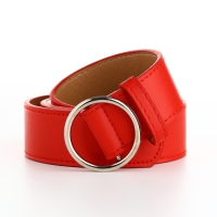 Ремень женский, ширина 3,5 см, пряжка серебро, цвет красный Ремень женский, ширина 3,5 см, пряжка серебро, цвет красный