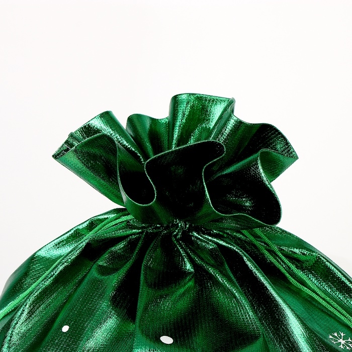 Подарочный мешок Деда Мороза &laquo;Елочка&raquo;, зеленый, 60 х 40см