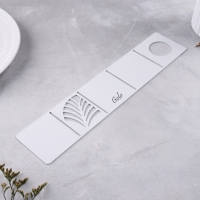 Подсвечник малый "Пальмовый лист" 7х7х7 см, белый