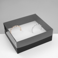 Подставка для украшений &laquo;Шкатулка&raquo; 12 мест, 18&times;16&times;7 см, цвет чёрный