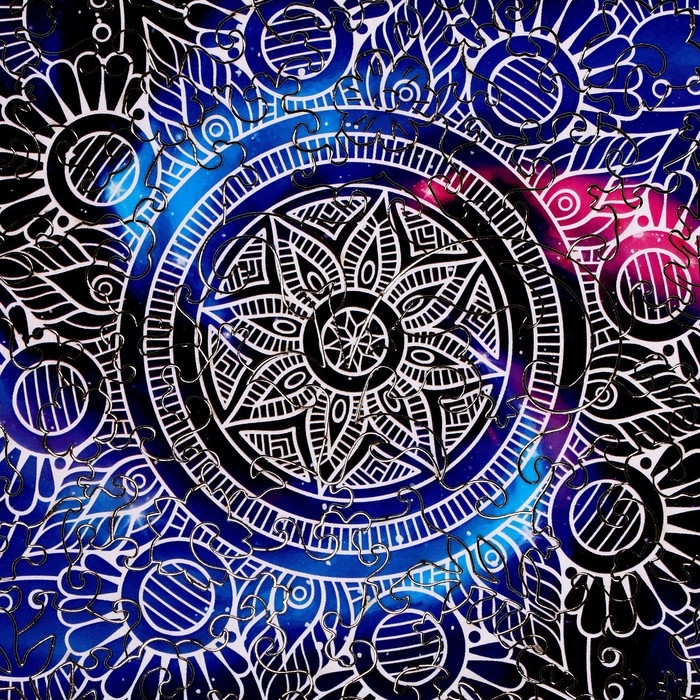 Пазл деревянный фигурный «Мандала гармония мира», 105 элементов Пазл деревянный фигурный «Мандала гармония мира», 105 элементов