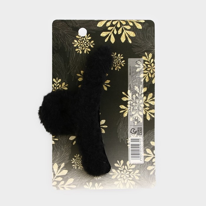 Краб для волос новогодний &laquo;For you&raquo;, на Новый год, 3 х 12 см