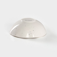 Салатник фарфоровый Доляна &laquo;Млечный путь&raquo;, 400 мл, d=13,5 см, цвет белый в крапинку