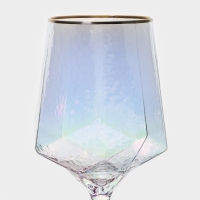 Набор бокалов для вина стеклянный Magistro &laquo;Дарио&raquo;, 500 мл, 7,3&times;25 см, 6 шт, цвет перламутровый