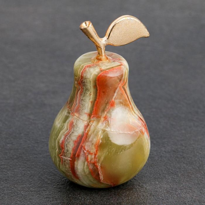 Сувенир &laquo;Груша&raquo;, 3,8х5 см, оникс