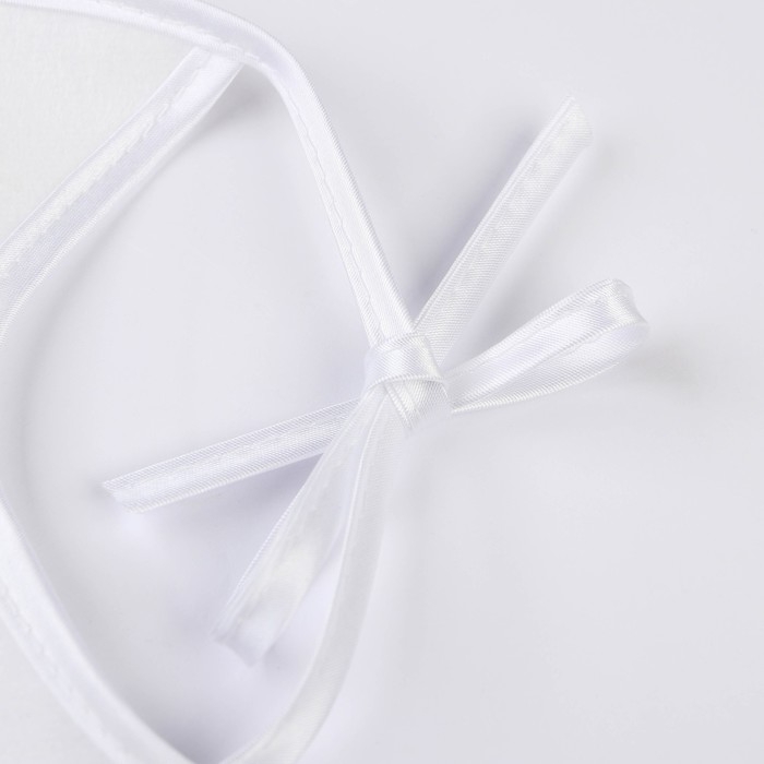 Нагрудник детский 18х18 см., микрофибра с ПВХ  покрытием &laquo;Витоша&raquo;, белый