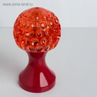 Световой прибор &laquo;Кубок&raquo; 10 см, свечение RGB, 220 В, красный