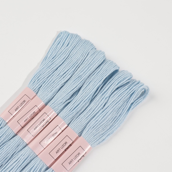 Набор ниток мулине №3841, 8 ± 1 м, 6 шт, цвет бледно-голубой Набор ниток мулине №3841, 8 ± 1 м, 6 шт, цвет бледно-голубой