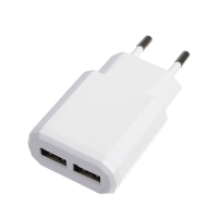 Сетевое зарядное устройство Luazon LN-120AC, 2 USB, 2.1/1 A, белое