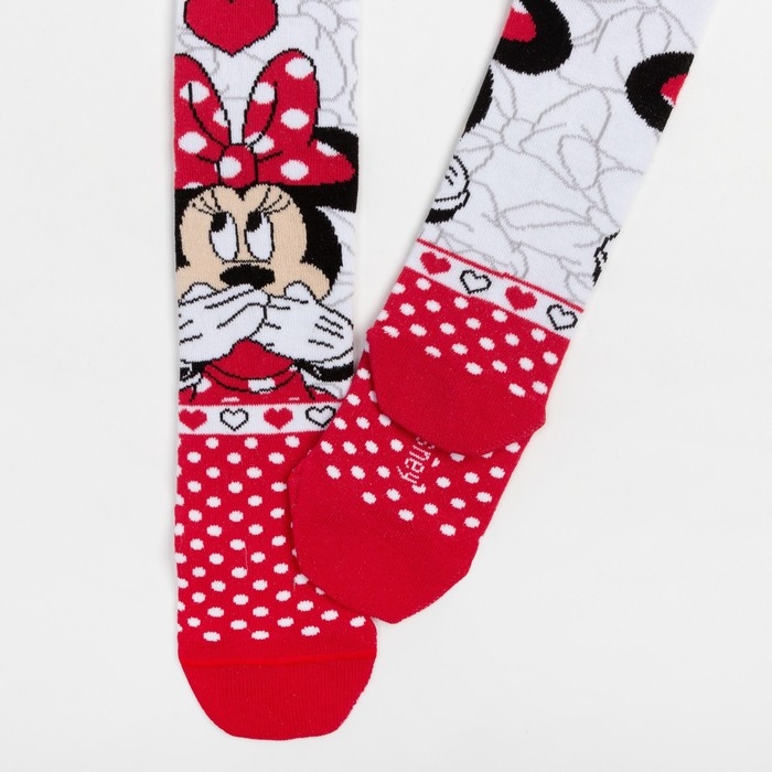 Колготки Дисней «Минни Маус», цвет красный/белый, 104-110 см Колготки Дисней «Минни Маус», цвет красный/белый, 104-110 см