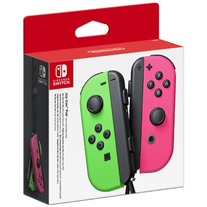 Набор контроллеров Nintendo Joy-Con, беспр,вибрация, для Nintendo Switch,  зеленый, розовый