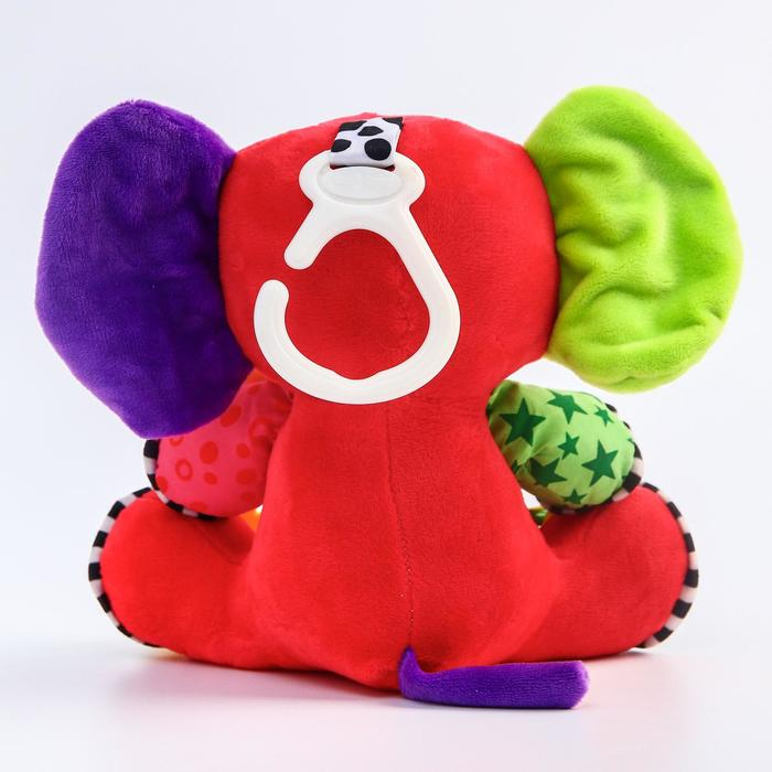 Подвеска мягкая &laquo;Слоник Бибо&raquo;, погремушка, прорезыватель, на кроватку, коляску, Крошка Я