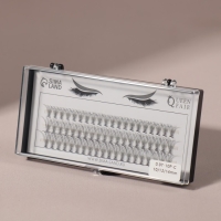 Набор накладных ресниц &laquo;Классика&raquo;, пучки, 10, 12, 14 мм, толщина 0,07 мм, изгиб C, 10 D