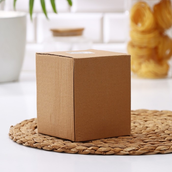 Банка стеклянная для сыпучих продуктов с бамбуковой крышкой &laquo;Бамбук&raquo;, 650 мл, 11&times;12 см