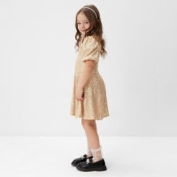 Платье нарядное для девочки KAFTAN размер 34 (122-128 см), золотой Платье нарядное для девочки KAFTAN размер 34 (122-128 см), золотой