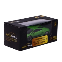 Машина металлическая LAMBORGHINI GALLARDO LP 570-4 SUPERLEGGERA, 1:64, цвет зелёный