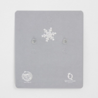Новый год! Серьги &laquo;Снежинки&raquo; со стразами, цвет белый в серебре