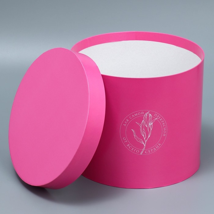 Набор шляпных коробок 5 в 1, упаковка подарочная, &laquo;Цветы&raquo;, 13 х 14 ‒ 19.5 х 22 см