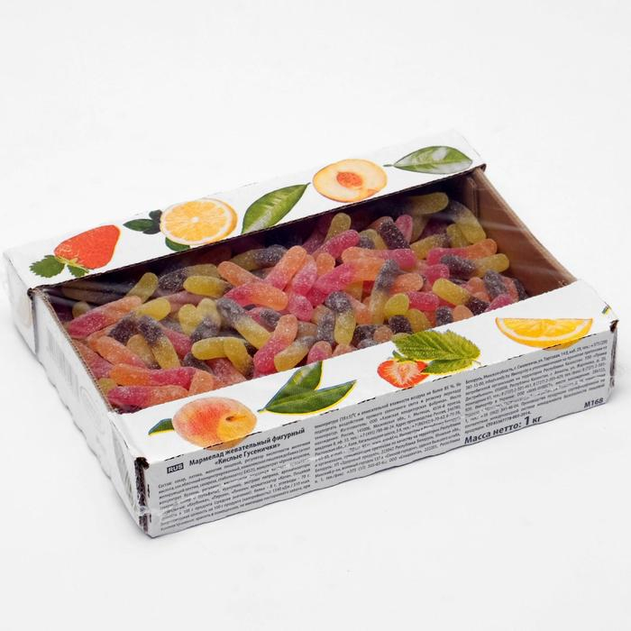 Мармелад жевательный фигурный &laquo;Кислые Гусенички&raquo;, 1 кг