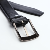 Ремень мужской, ширина 3,8 см, винт, пряжка металл, цвет чёрный Ремень мужской, ширина 3,8 см, винт, пряжка металл, цвет чёрный