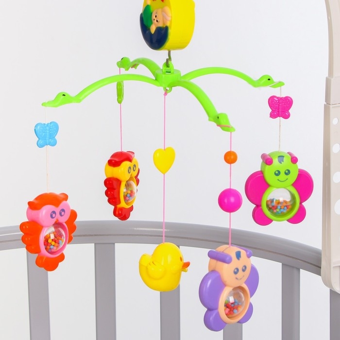 Мобиль музыкальный на кроватку &laquo;Милый малыш. Совы&raquo;, заводной, Крошка Я