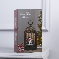 Светодиодная фигура «Фонарь с зарянками» 13 × 25.5 × 8 см, пластик, батарейки ААх3 (не в комплекте), USB, свечение тёплое белое Светодиодная фигура «Фонарь с зарянками» 13 × 25.5 × 8 см, пластик, батарейки ААх3 (не в комплекте), USB, свечение тёплое белое