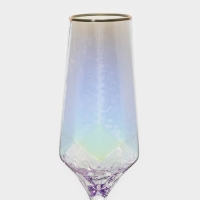 Набор бокалов для шампанского стеклянный Magistro &laquo;Дарио&raquo;, 180 мл, 7&times;27,5 см, 6 шт, цвет перламутровый