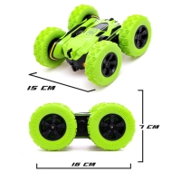 Машина-перевёртыш радиоуправляемая &laquo;Трюкач&raquo;, работает от аккумулятора, цвет зелёный