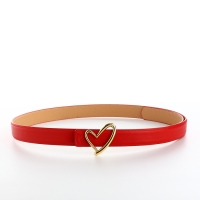 Ремень женский, ширина 2,2 см, пряжка металл, цвет красный