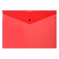 Набор папок-конвертов на кнопке 10 штук, А4, 180 мкм, Calligrata Office, полупрозрачные, микс