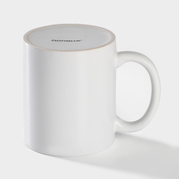 Кружка - хамелеон Доляна &laquo;Лампочка&raquo;, 350 мл, керамика, белая