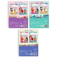 Набор многоразовых книжек &laquo;Напиши и сотри&raquo;, 3 шт по 16 стр., 17 &times; 24 см, + 3 маркера, Принцессы