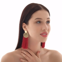 Серьги ассорти &laquo;Кисти&raquo; хинди, цвет бордовый в золоте, L кисти 6,5 см