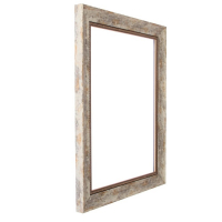 Рама для картин (зеркал) 30 х 40 х 4,4 см, пластиковая, Calligrata 6744, дерево с белой и золотой патиной Рама для картин (зеркал) 30 х 40 х 4,4 см, пластиковая, Calligrata 6744, дерево с белой и золотой патиной
