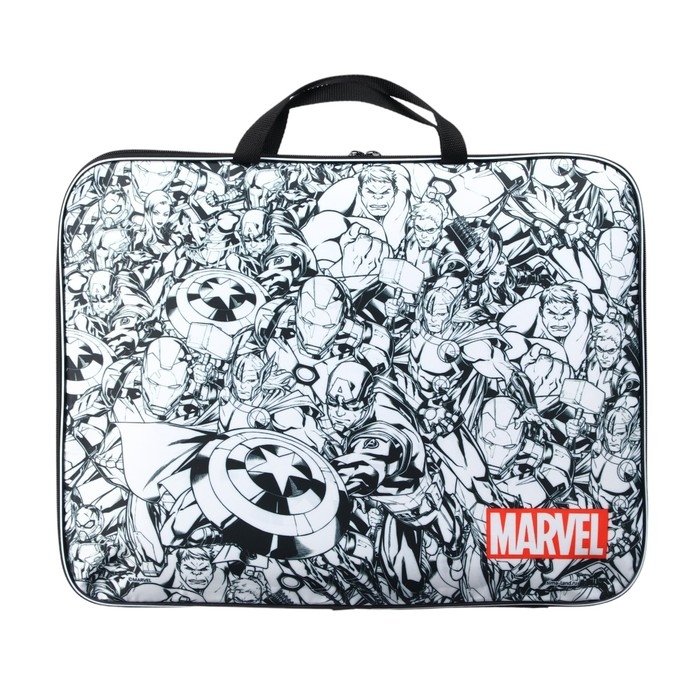 Папка для черчения и рисунков А3, 470х350х20 мм с ручками, текстильная,Мстители Папка для черчения и рисунков А3, 470х350х20 мм с ручками, текстильная,Мстители