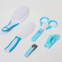 Набор по уходу за ребёнком, 6 предметов: детская расчёска, щётка, книпсер с чехлом, безопасные ножницы с колпачком, для мальчика Набор по уходу за ребёнком, 6 предметов: детская расчёска, щётка, книпсер с чехлом, безопасные ножницы с колпачком, для мальчика