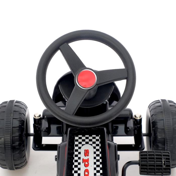 Веломобиль HOT CAR, цвет чёрный Веломобиль HOT CAR, цвет чёрный