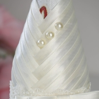 Украшение для шампанского "Мирэль", айвори Украшение для шампанского "Мирэль", айвори