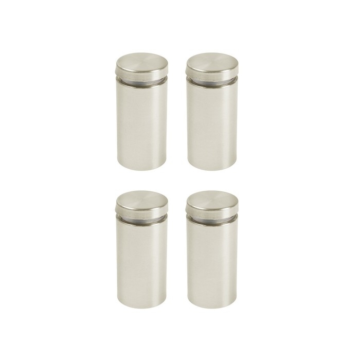 Дистанционный держатель для табличек, 25х50 мм, цвет матовый никель,набор 4 шт. Дистанционный держатель для табличек, 25х50 мм, цвет матовый никель,набор 4 шт.